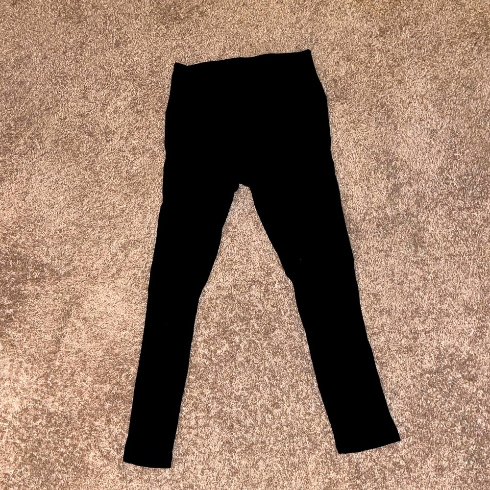 Pink black yoga pants